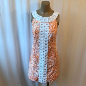Lilly Pulitzer Orange and White Print Dress